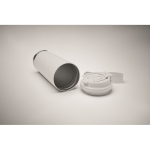 Gerecycled RVS glas met deksel en rietje 2-in-1 500ml kleur wit foto bekijken vijfde weergave