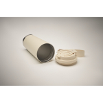 Gerecycled RVS glas met deksel en rietje 2-in-1 500ml kleur beige foto bekijken vijfde weergave