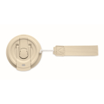Gerecycled RVS glas met deksel en rietje 2-in-1 500ml kleur beige negende weergave