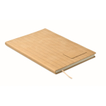 Notitieboek A5 met zachte kunstleren kaft, gelijnd papier kleur beige