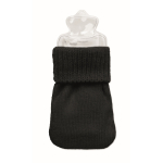 Klein polyester handwarmer met warmwatersysteem kleur zwart tweede weergave