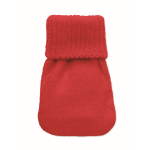 Klein polyester handwarmer met warmwatersysteem kleur rood zesde weergave