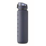 Plastic fles met tijdsmarkeringen en omklapbare deksel 1L kleur marineblauw negende weergave