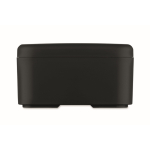 Plastic lunchbox met elastische sluitband 750 ml kleur zwart vijfde weergave
