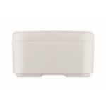 Plastic lunchbox met elastische sluitband 750 ml kleur wit vijfde weergave