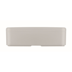 Plastic lunchbox met elastische sluitband 750 ml kleur grijs zesde weergave