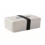 Plastic lunchbox met elastische sluitband 750 ml kleur grijs hoofdweergave