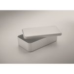 Plastic lunchbox met elastische sluitband 750 ml kleur grijs foto weergave