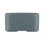 Plastic lunchbox met elastische sluitband 750 ml kleur matzwart vijfde weergave