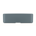 Plastic lunchbox met elastische sluitband 750 ml kleur matzwart zesde weergave