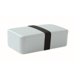 Plastic lunchbox met elastische sluitband 750 ml kleur lichtblauw achtste weergave