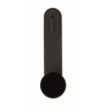 Draadloze magnetische autolader met magnetische ring kleur zwart vierde weergave