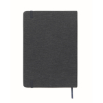 Harde kaft notitieboek met mobiele standaardfunctie A5 gelijnd papier kleur marineblauw vijfde weergave