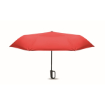Windbestendige opvouwbare paraplu met automatischesluiting Ø99 kleur rood