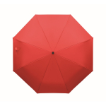Windbestendige opvouwbare paraplu met automatischesluiting Ø99 kleur rood achtste weergave