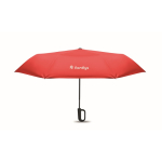 Windbestendige opvouwbare paraplu met automatischesluiting Ø99 kleur rood hoofdweergave