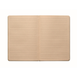 A5 Notitieboek van suikerriet met harde kaft gelijnd papier kleur khaki tweede weergave