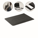 Multifunctionele laptophoes met standaard en muismat 16'' kleur zwart
