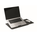 Multifunctionele laptophoes met standaard en muismat 16'' kleur zwart derde weergave