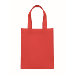 Klein RPET-tasje in diverse kleuren met bodemplooi 80 g/m² kleur rood tweede weergave