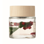 Geurdiffuser met 6 geurstokjes, vanillearoma en decoratieve bloemen kleur doorzichtig derde weergave