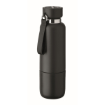 Isothermische fles met handvat en beker aan de onderkant 500 ml kleur zwart