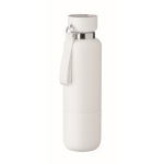 Isothermische fles met handvat en beker aan de onderkant 500 ml kleur wit