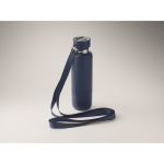 Isothermische fles met handvat en beker aan de onderkant 500 ml kleur marineblauw foto bekijken zevende weergave