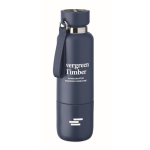 Isothermische fles met handvat en beker aan de onderkant 500 ml kleur marineblauw hoofdweergave