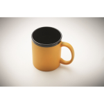 Keramische mok met soft-touch coating in kleuren 300 ml kleur geel foto bekijken vierde weergave
