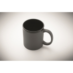 Keramische mok met soft-touch coating in kleuren 300 ml kleur donkergrijs foto bekijken vierde weergave