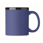 Keramische mok met soft-touch coating in kleuren 300 ml kleur koningsblauw tweede weergave