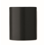 Keramische mok met originele rechte houten handgreep 320 ml kleur zwart vijfde weergave