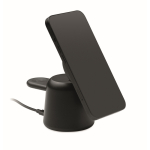 Oplader voor telefoon en Apple®-horloge met mobielhouder kleur zwart derde weergave
