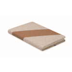 Notitieboek met kurk- en katoendetails en draadloze oplader A5 kleur beige