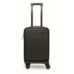 Harde trolley met vakken voor documenten en laptop 20'' kleur zwart vierde weergave
