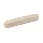 Set van 3 herbruikbare en duurzame bestekken in bijpassend etui kleur beige vijfde weergave