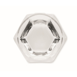 Kort glas met geometrische vorm, speciaal voor likeuren 300 ml kleur doorzichtig achtste weergave