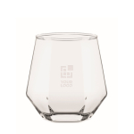 Kort glas met geometrische vorm, speciaal voor likeuren 300 ml kleur doorzichtig weergave met bedrukking
