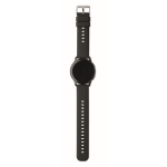 Waterdichte draadloze smartwatch met siliconen band kleur zwart