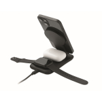 3-in-1 oplader met mobielhouder geschikt voor Apple® kleur zwart zesde weergave