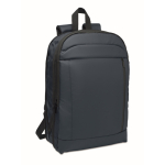 Laptoprugzak van RPET en PU met bagageriem 16'' kleur blauw tweede weergave