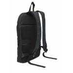 Laptoprugzak van RPET en PU met bagageriem 16'' kleur blauw derde weergave