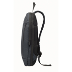 Laptoprugzak van RPET en PU met bagageriem 16'' kleur blauw achtste weergave