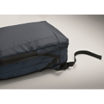 Laptoprugzak van RPET en PU met bagageriem 16'' kleur blauw foto weergave
