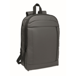 Laptoprugzak van RPET en PU met bagageriem 16'' kleur donkergrijs tweede weergave