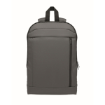Laptoprugzak van RPET en PU met bagageriem 16'' kleur donkergrijs zesde weergave