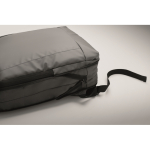 Laptoprugzak van RPET en PU met bagageriem 16'' kleur donkergrijs foto weergave