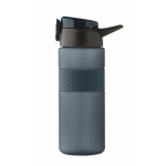 RPET-fles met opklapbare dop en inbegrepen rietje 500 ml kleur marineblauw achtste weergave