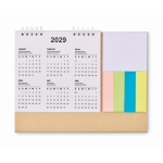 Bureaukalender met plaknotities en notitieblok kleur beige zesde weergave